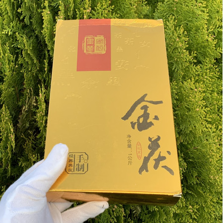 Тибетский чай Хэй Ча с плесенью Аньхуа Золотой цветок 1 кг